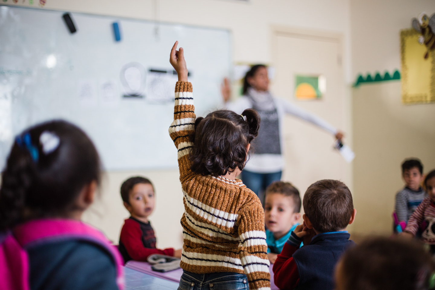 Children in class in the Jbeil educational centre 2016nov